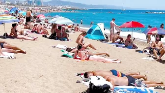 Barcelona beach walk/ beach Sant Sebastia ????walking Spain best beaches ????????