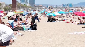 Barcelona beach walk/ beach Sant Sebastia ????walking Spain best beaches ????????