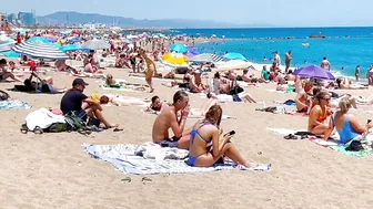 Barcelona beach walk/ beach Sant Sebastia ????walking Spain best beaches ????????