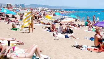 Barcelona beach walk/ beach Sant Sebastia ????walking Spain best beaches ????????