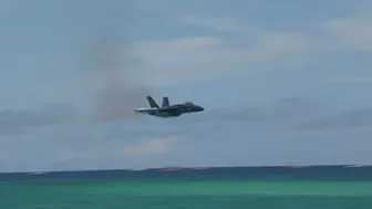 Blue Angels Sneak Pass Pensacola Beach Airshow 2022