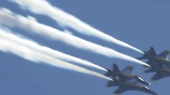 Blue Angels Sneak Pass Pensacola Beach Airshow 2022