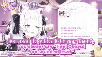 Shion saw Okayu making a lewd voice in her stream [Hololive/Eng sub]