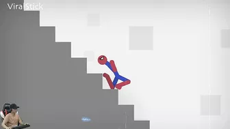 Real Spiderman vs Stickman | Stickman Dismounting Funny Moments #41 | Viral Stick