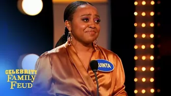 Quinta Brunson sheds tears on Celebrity Family Feud! | Celebrity Family Feud