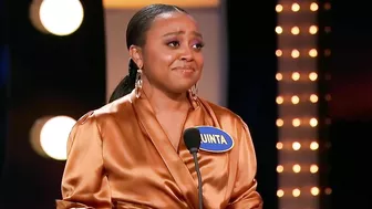 Quinta Brunson sheds tears on Celebrity Family Feud! | Celebrity Family Feud