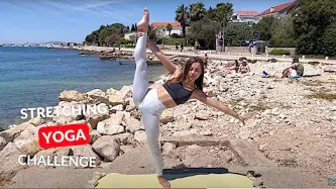 Gymnastics and Flexibility Freestyle, Shiny , extreme/ Standing Hamstring Stretch #contortion #yoga