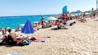 Beach Barceloneta, Barcelona beach walk ????️walking Spain best beaches