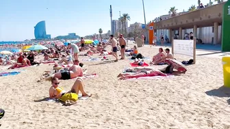 Beach Barceloneta, Barcelona beach walk ????️walking Spain best beaches