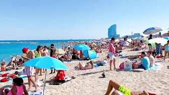 Beach Barceloneta, Barcelona beach walk ????️walking Spain best beaches