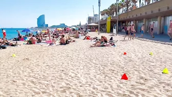 Beach Barceloneta, Barcelona beach walk ????️walking Spain best beaches