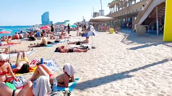 Beach Barceloneta, Barcelona beach walk ????️walking Spain best beaches