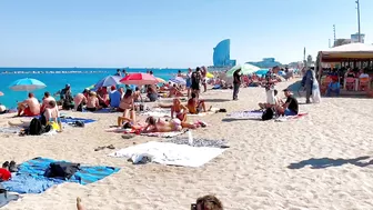 Beach Barceloneta, Barcelona beach walk ????️walking Spain best beaches