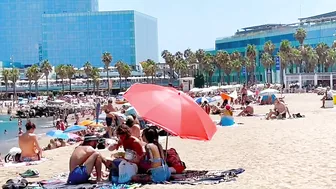 Beach Sant Sebastia/ Barcelona beach walk ????walking Spain best beaches ????????