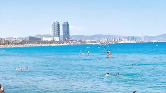 Beach Sant Sebastia/ Barcelona beach walk ????walking Spain best beaches ????????