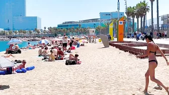 Beach Sant Sebastia/ Barcelona beach walk ????walking Spain best beaches ????????