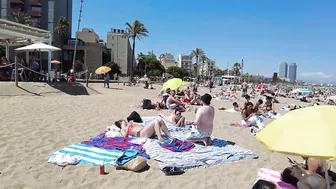 Spain Summer Holiday - Beach Walk - Barcelona Spain - July 2022