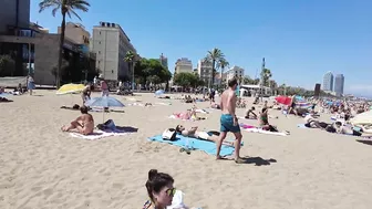 Spain Summer Holiday - Beach Walk - Barcelona Spain - July 2022