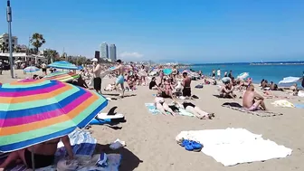 Spain Summer Holiday - Beach Walk - Barcelona Spain - July 2022