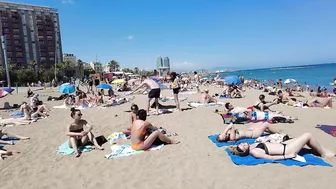 Spain Summer Holiday - Beach Walk - Barcelona Spain - July 2022