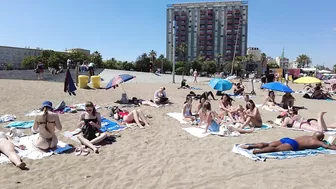 Spain Summer Holiday - Beach Walk - Barcelona Spain - July 2022