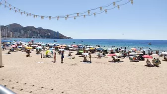 BENIDORM???????? SUMMER LEVANTE BEACH WALK JULY 2022