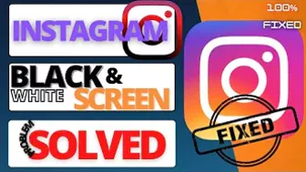 How to Fix Instagram Black Screen/White Screen Problem|Instagram Black screen Problem|Android|2022