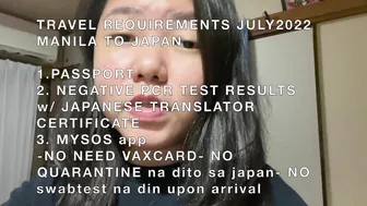 MANILA TO JAPAN ( UPDATED TRAVEL REQUIREMENTS AS OF JULY 2022)