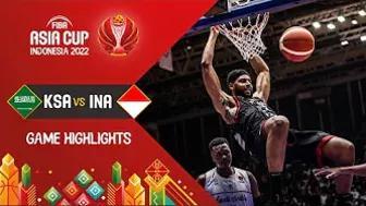 Saudi Arabia ???????? - Indonesia ???????? | Basketball Highlights - #FIBAASIACUP 2022