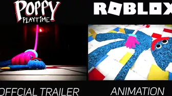 Poppy Playtime Chapter 2 Trailer (MOB Games) VS ROBLOX Version