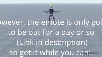 This roblox emote lets you FLY!! (Offsale)