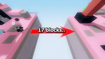 I did the impossible 17 blocks yuzi dash.. ⚔️roblox bedwars