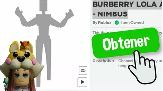 nuevo emote gratis BURBERRY LOLA ATTITUDE NIMBUS roblox noticias eventos