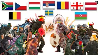 Kong vs Godzilla in different languages meme compilation