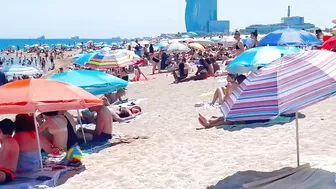 Barcelona beach walk, beach Barceloneta????️walking Spain best beaches