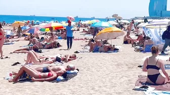 Barcelona beach walk, beach Barceloneta????️walking Spain best beaches