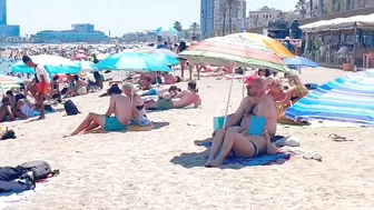 Barcelona beach walk, beach Barceloneta????️walking Spain best beaches