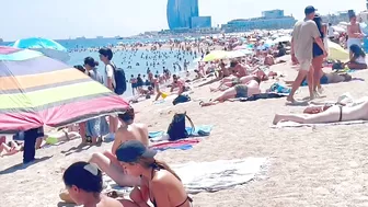 Barcelona beach walk, beach Barceloneta????️walking Spain best beaches