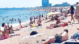 Barcelona beach walk, beach Barceloneta????️walking Spain best beaches