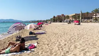 IBIZA Beach Summer - MALLORCA SPAIN S'Arenal Beach Island Life Walking 4K