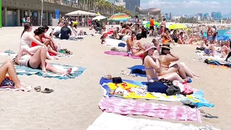 Barcelona beach walk, beach Barceloneta????️walking Spain best beaches