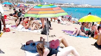 Barcelona beach walk, beach Barceloneta????️walking Spain best beaches