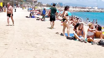 Barcelona beach walk, beach Barceloneta????️walking Spain best beaches