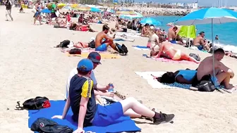 Barcelona beach walk, beach Barceloneta????️walking Spain best beaches