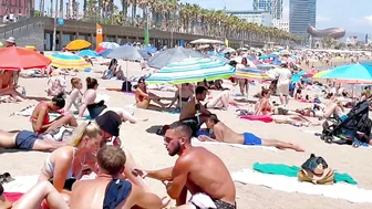 Barcelona beach walk, beach Barceloneta????️walking Spain best beaches