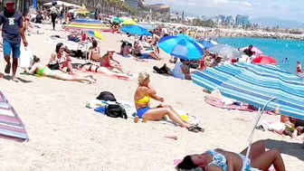 Barcelona beach walk, beach Barceloneta????️walking Spain best beaches