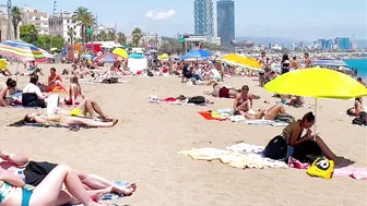 Barcelona beach walk, beach Sant Sebastia ????walking Spain best beaches