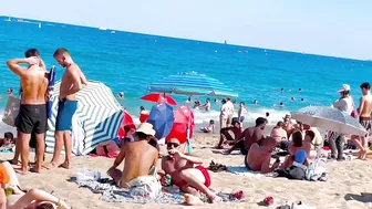 Barcelona beach walk, beach Sant Sebastia ????️walking Spain best beaches