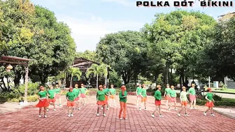 Polka Dot Bikini - Line Dance, Choreo by Wil Bos (NL), Demo by Morning Tea LD