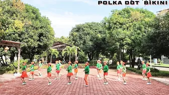 Polka Dot Bikini - Line Dance, Choreo by Wil Bos (NL), Demo by Morning Tea LD